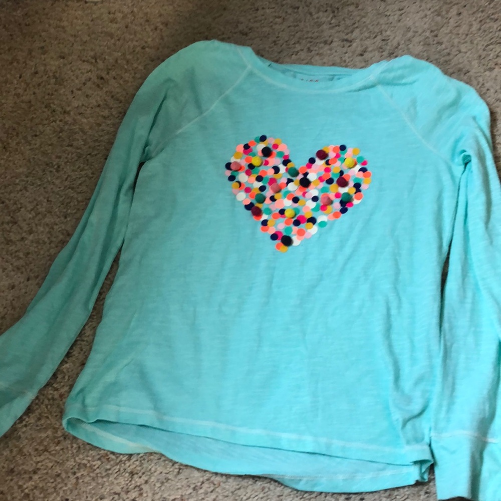 Blue long sleeve tee